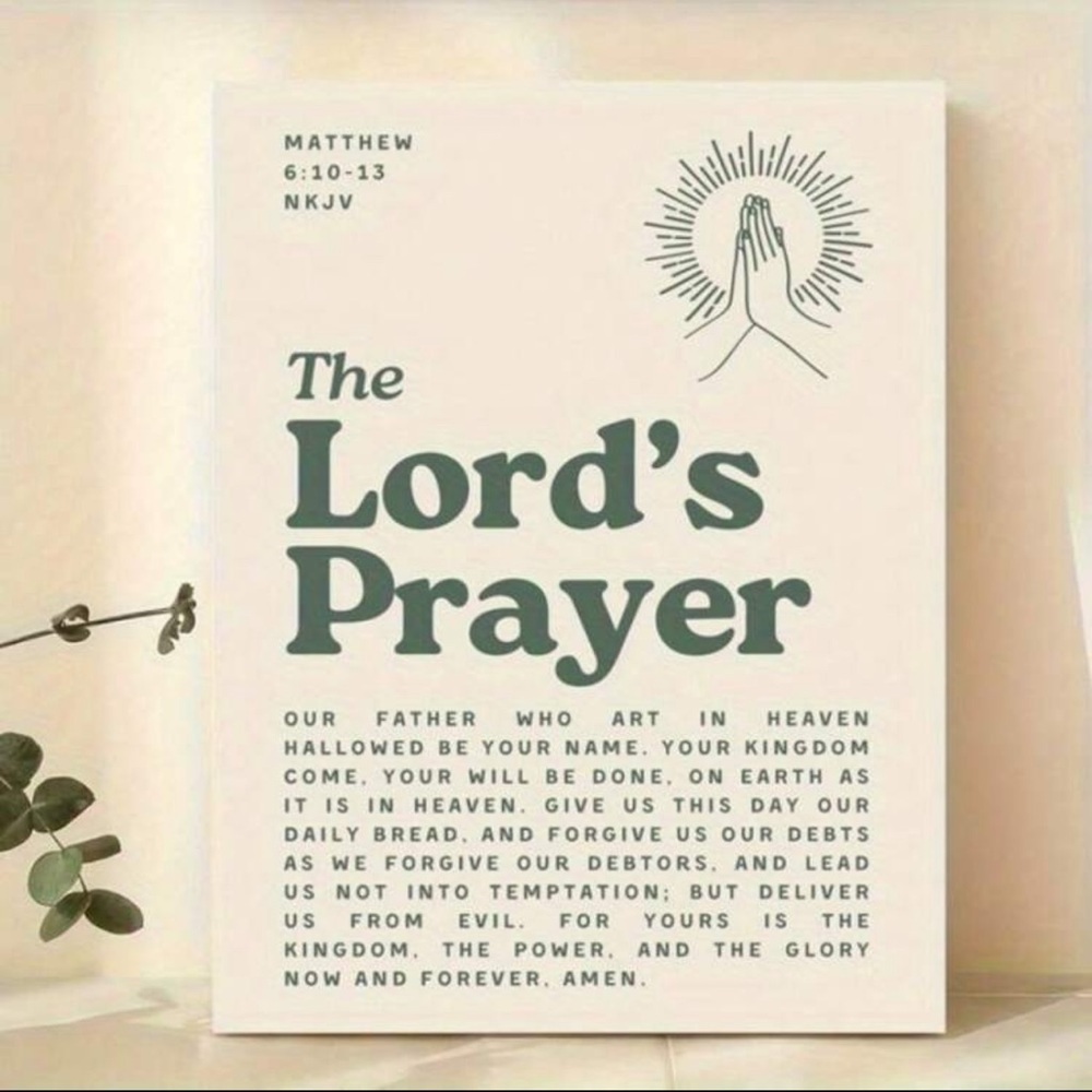 The Lord’s Prayer Wall Art, 8x12